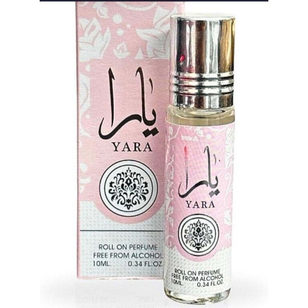 Lataffa Yara Pink Roll on Perfume EDP 10 ML 0.34 Ounce New in Box
